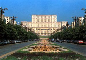 Art Gallery in Ceausescu'Palace in Bucharest