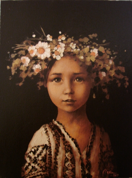 Copila cu coronita de flori de camp / Deliu Doru Cristian