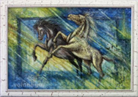 Running horses / Voineagu Ion